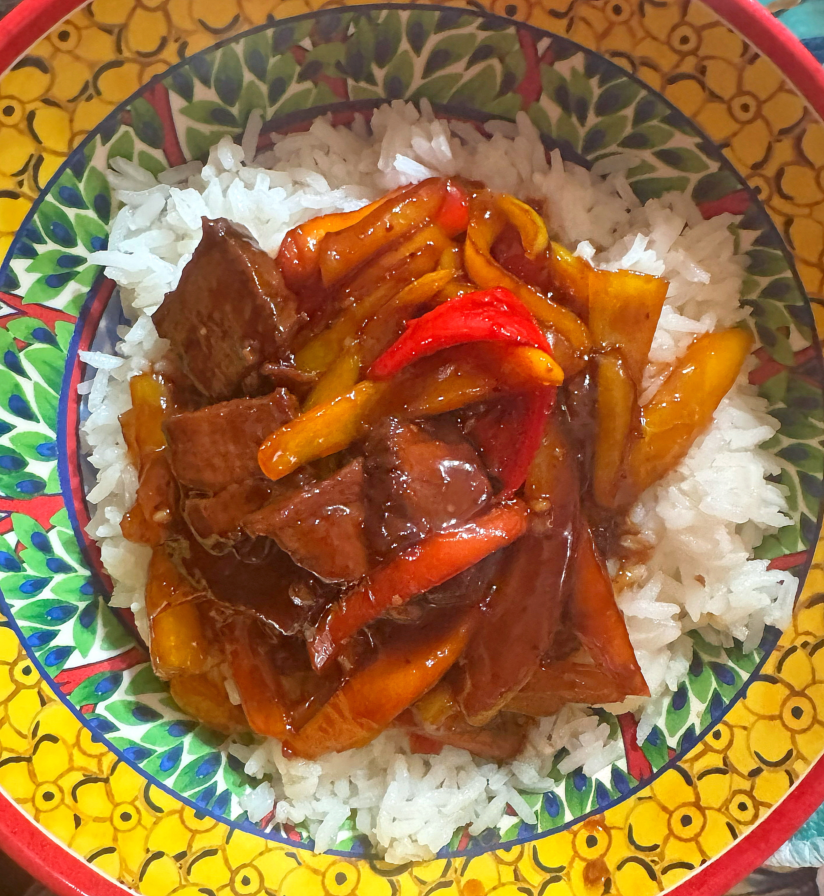 Hoisin-Glazed Steak Stir-Fry with Rainbow Peppers